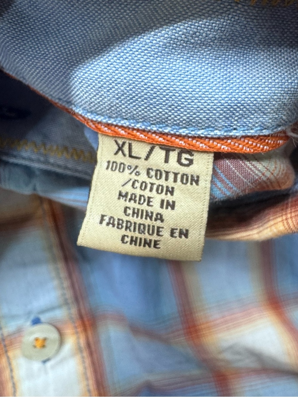 Tommy Bahama Jeans Blue Plaid Short Sleeve Button Front Shirt XL - Picture 11 of 12